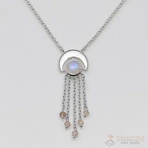 Moonstone Necklace - Celestial Waterfall